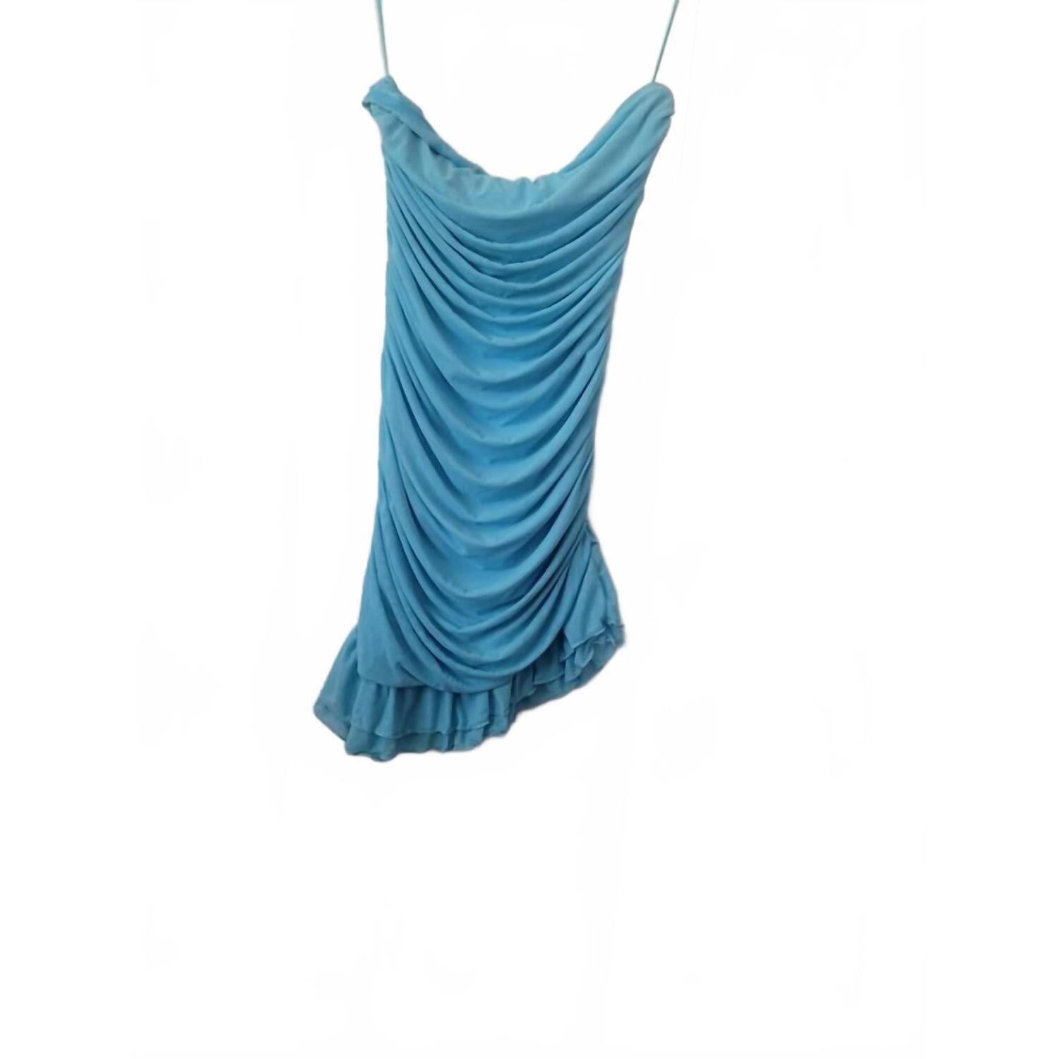 New More To Come Women's Ruffled Mini Dress In Light Blue